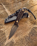 The EDC Knife, D2, wenge, kydex.