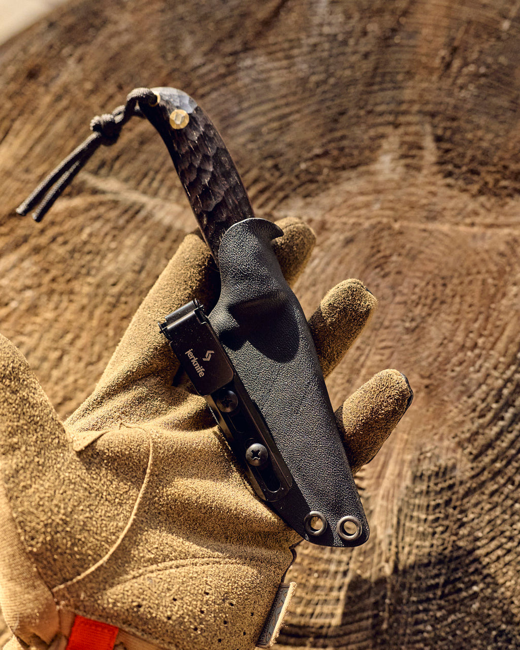 The EDC Knife, D2, wenge, kydex.