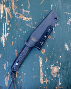 The EDC Knife, D2 steel, black micarta, kydex.