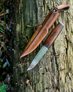 The m390 steel, ironwood, puukko knife.