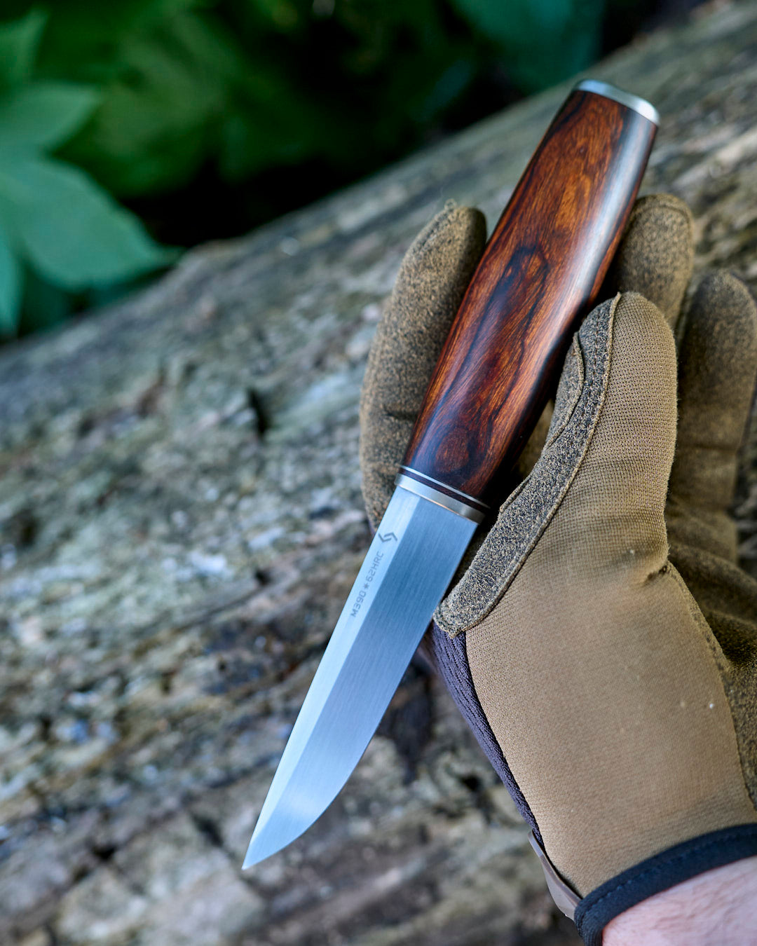 The m390 steel, ironwood, puukko knife.