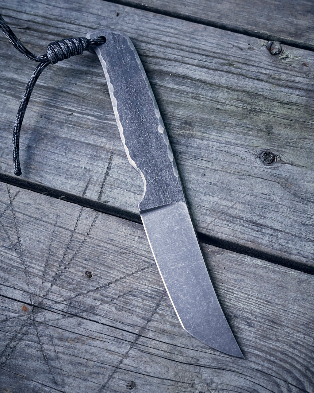 The EDC knife, D2, metall handle, kydex sheath.