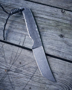 The EDC knife, D2, metall handle, kydex sheath.